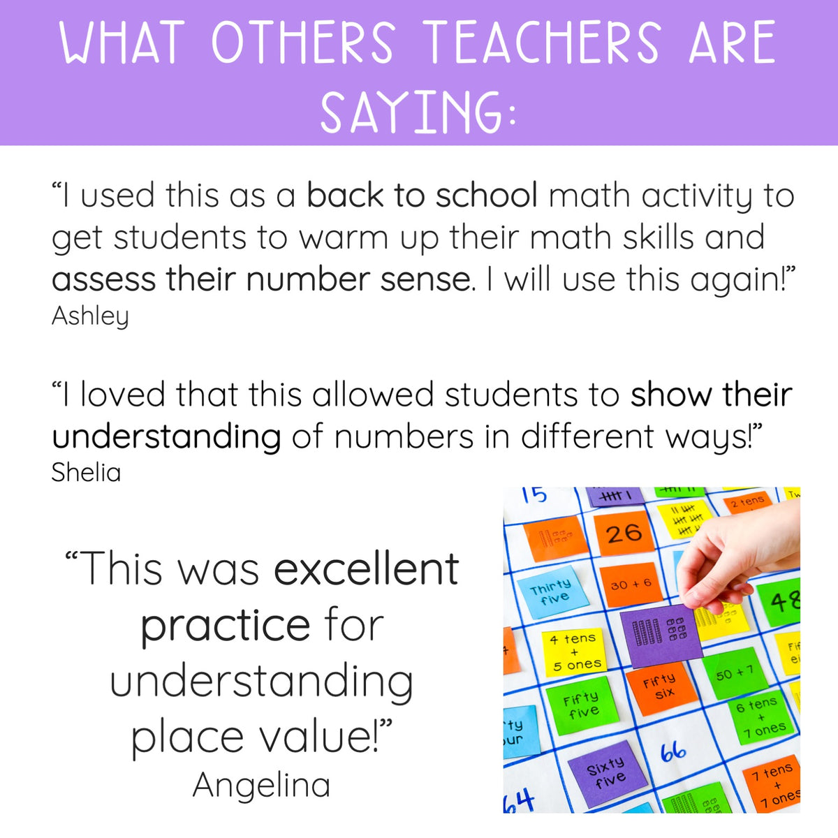 Ordering Numbers Maths Activity - Place Value Math Centres (Grades 1-2)