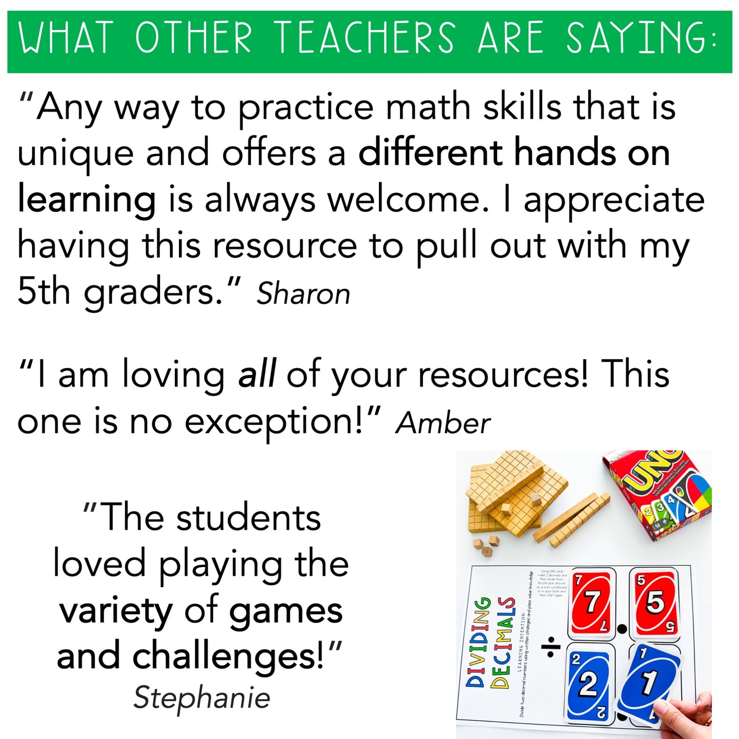 UNO Card Games | Math Centres | Grades 5-6 [VERSION 3]
