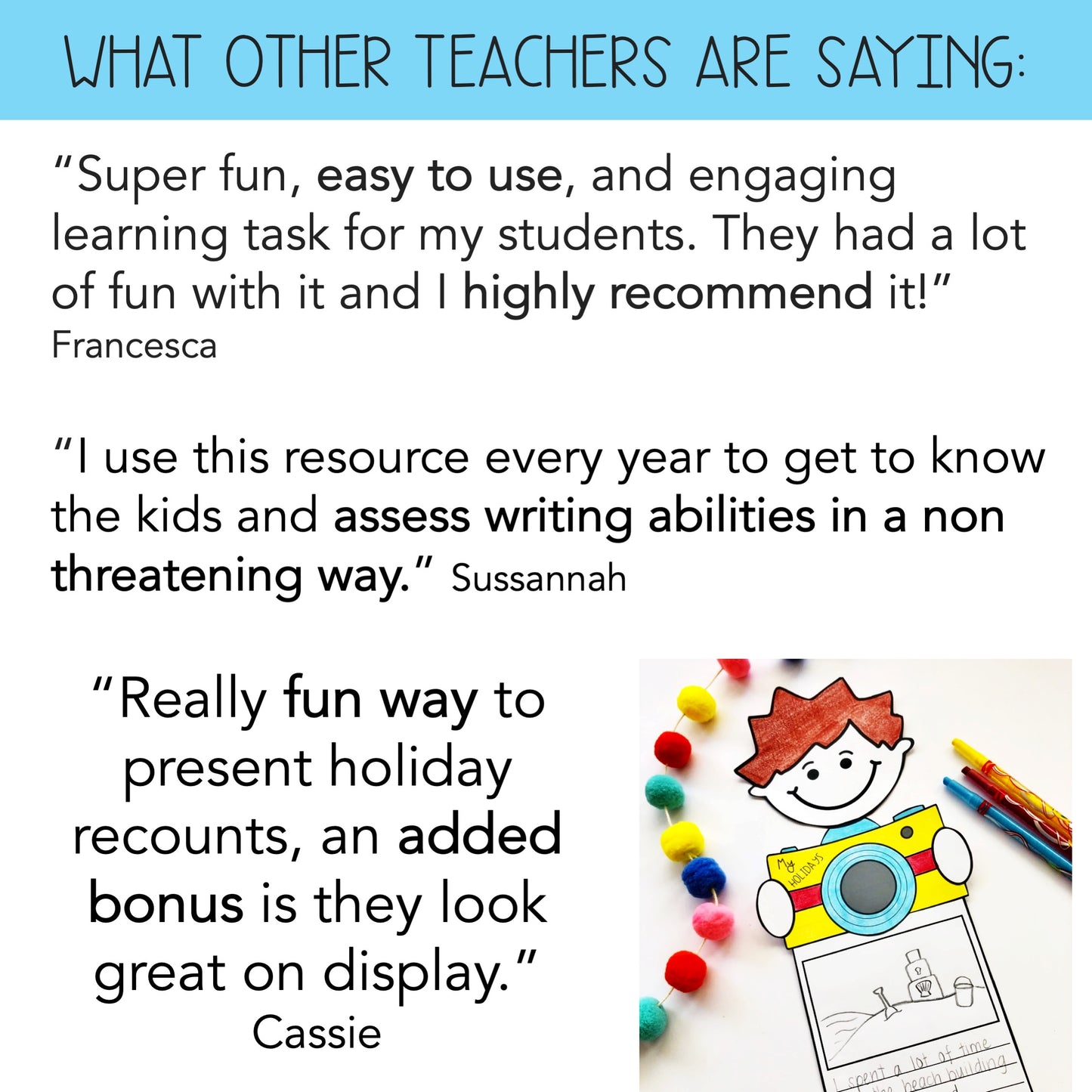 Holiday Recount | Summer Recount | 3D Display | Back To School