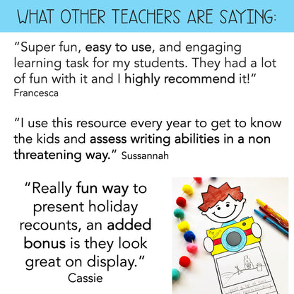 Holiday Recount | Summer Recount | 3D Display | Back To School
