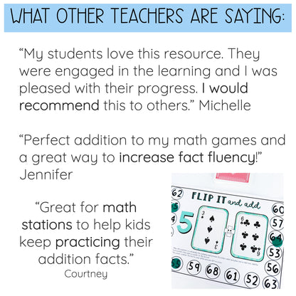 Addition Flip It Games - 2-Digit Addition