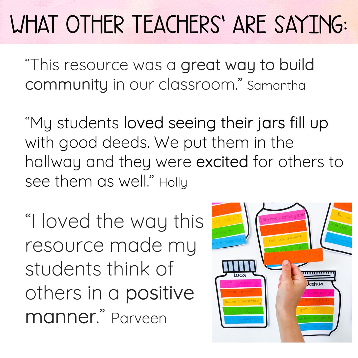 Compliment Jars Activity -  Compliment Kindness Craft