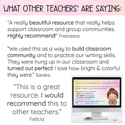 Compliment Jars Activity -  Compliment Kindness Craft
