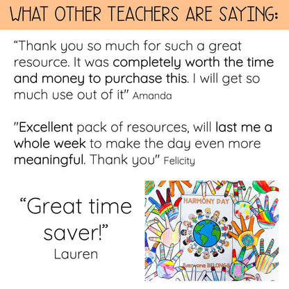 Harmony Day Pack (Grades 1-2)