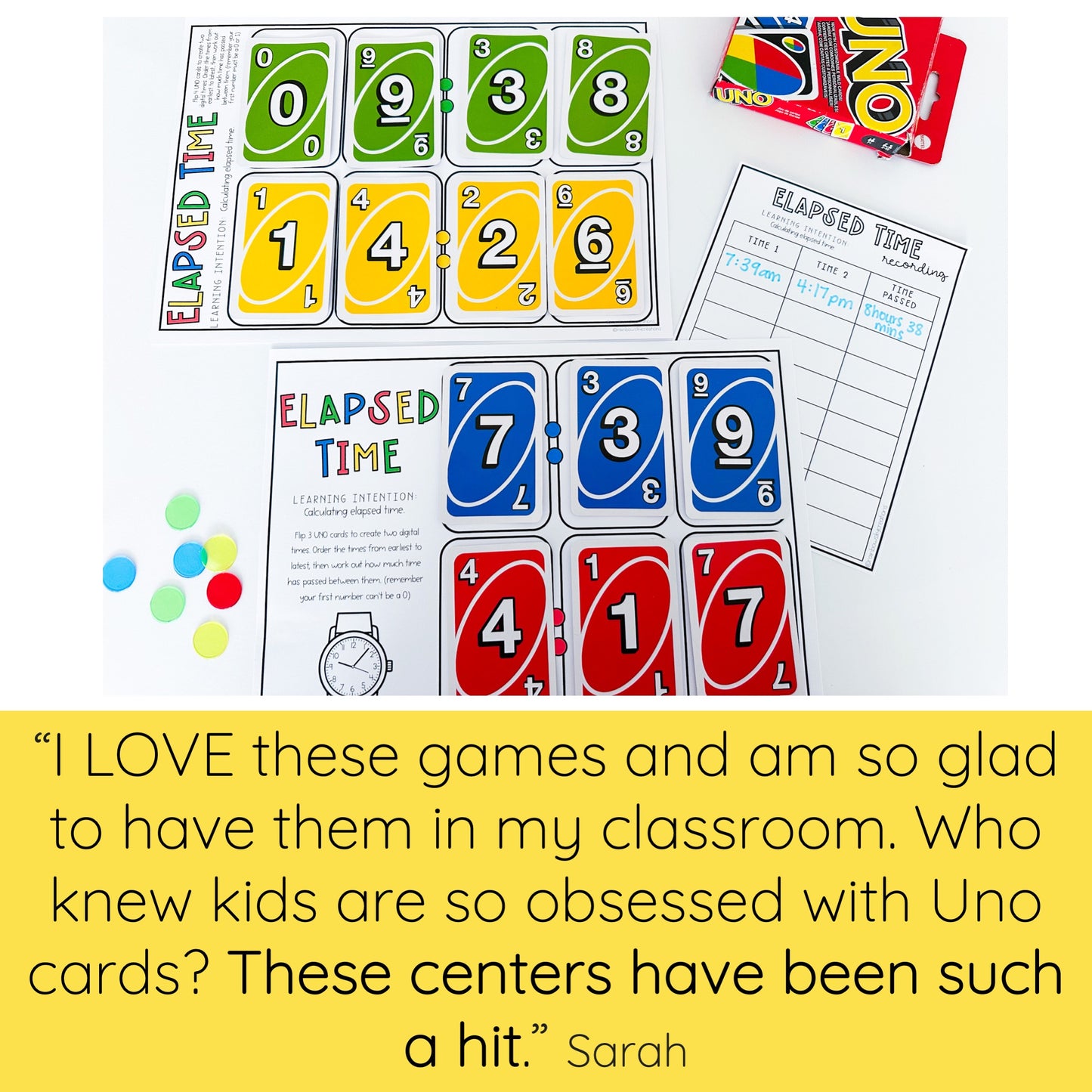 UNO Math Games - Grades 3-4 (Version 4)
