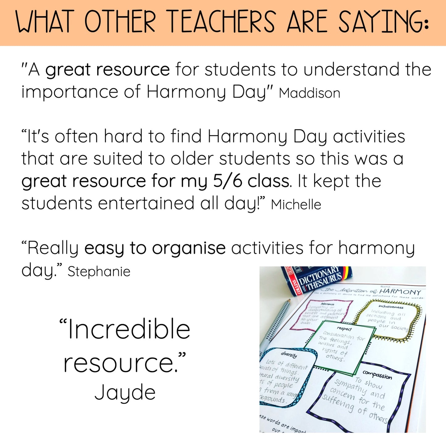 Harmony Day Pack (Grades 5-6)