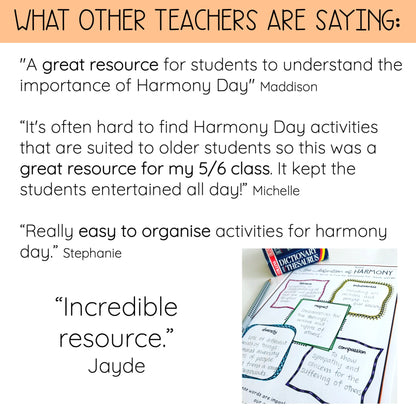 Harmony Day Pack (Grades 5-6)