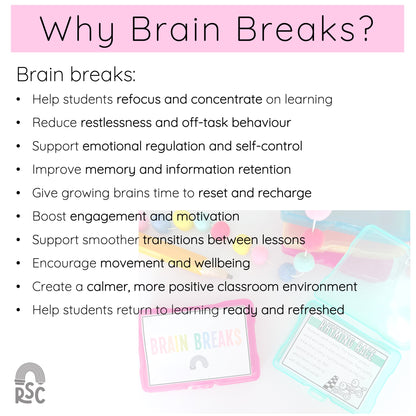 Brain Break BUNDLE / Brain Breaks and Self Regulation