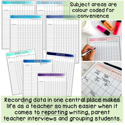 Australian Organised Teacher BUNDLE | Planner, PD Diary & Assessment Book [Tropical Theme]