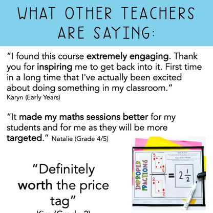Transform Your Maths Lessons | Online Mini Course | K - Grade 6 Teachers