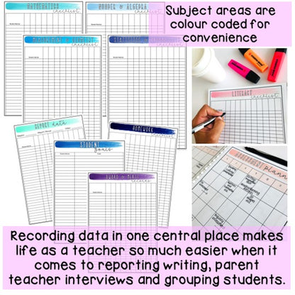 Australian Organised Teacher BUNDLE | Planner, PD Diary & Assessment Book [Toucan Theme]