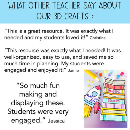 Book Week Craft | Reading Reflection Activity