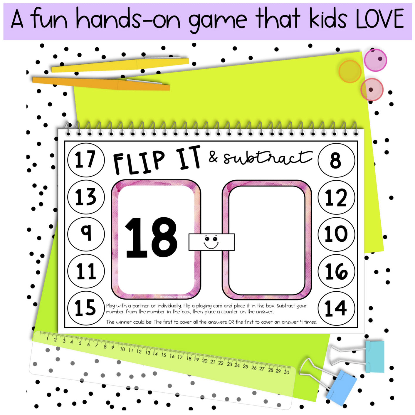 Subtraction Fluency Games | Subtraction Math Centres