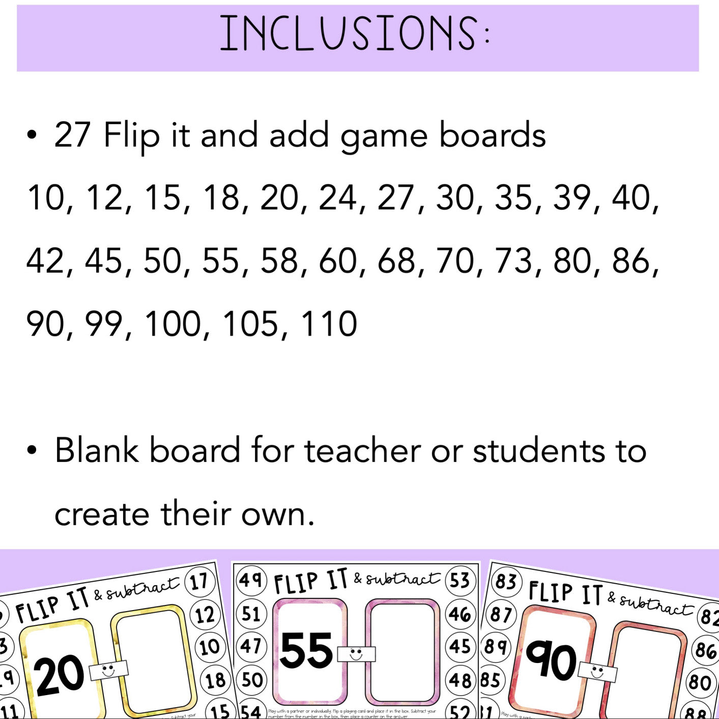 Subtraction Fluency Games | Subtraction Math Centres