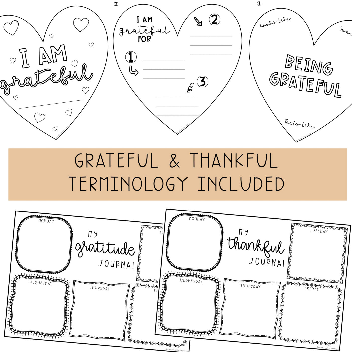 Thanksgiving 3D Craft | Thankful Reflection Activity | Gratitude Reflection