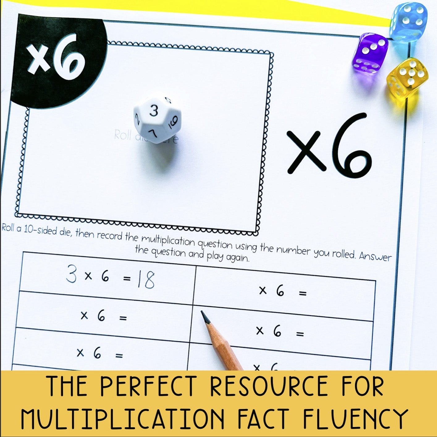 Times Table Fluency Worksheets | Multiplication Recall Printables