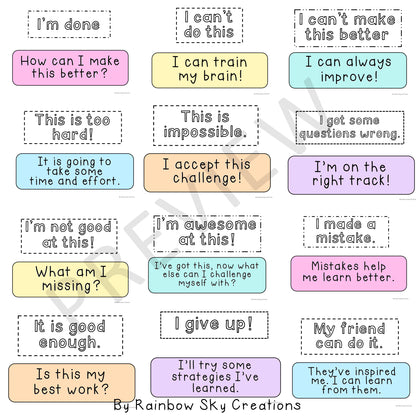 Growth Mindset Bulletin Board Display | Toucan Growth Mindset Posters