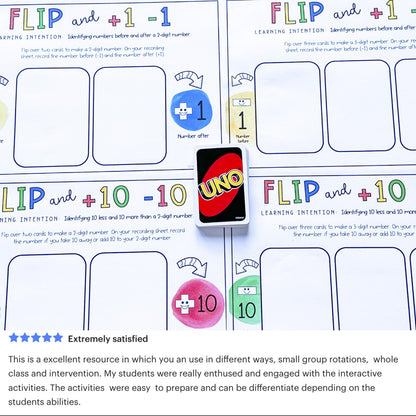 Card Game Math Centres for Grade 1 and 2 | Number Sense Games | VERSION 2