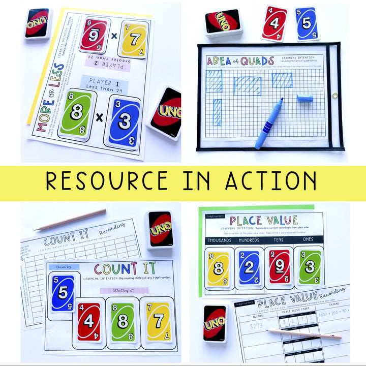 UNO Card Activities – Rainbow Sky Creations AU