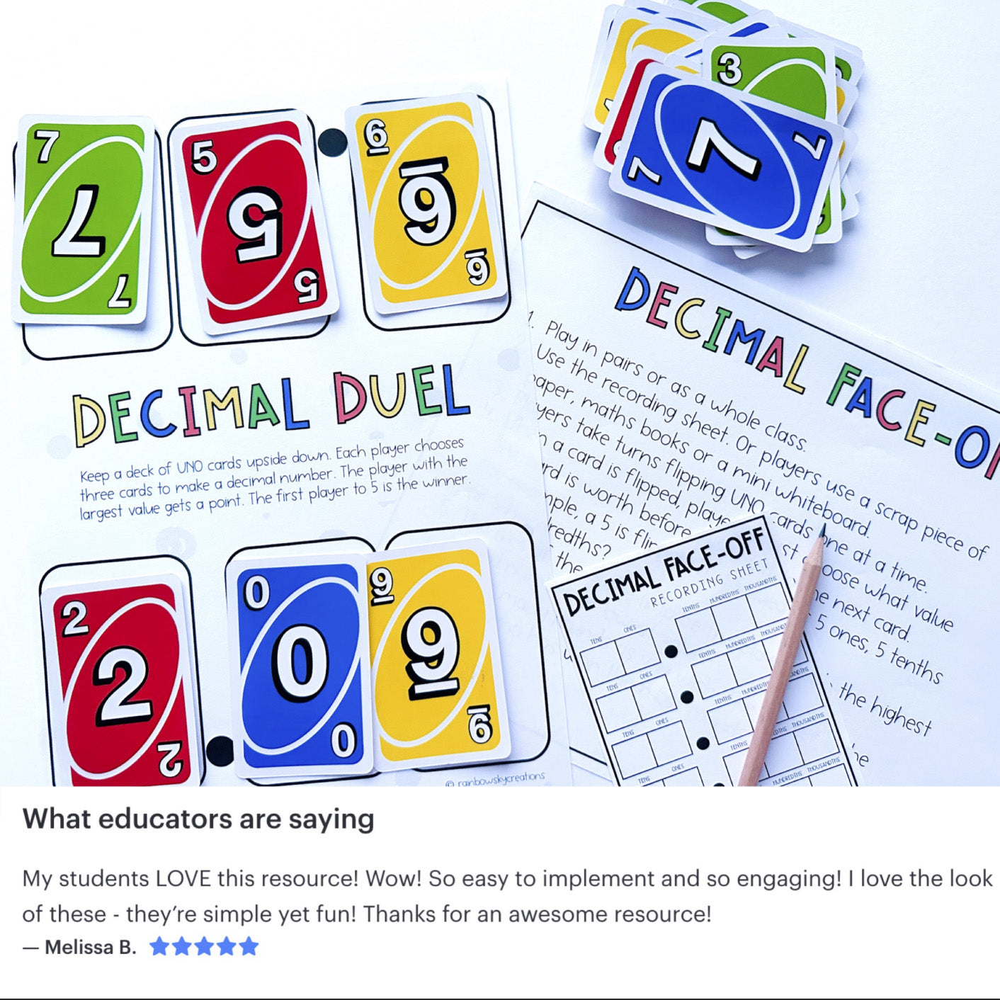 Card Game Math Activities for Grade 5 and 6 | VERSION 2