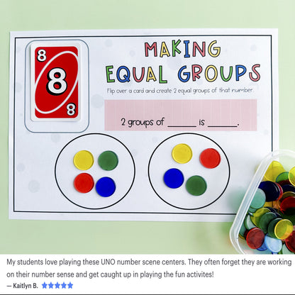 Card Game Math Centres for Kindergarten and Prep | VERSION 2