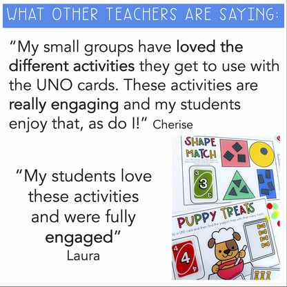 UNO Card Games - Preschool (Version 1)
