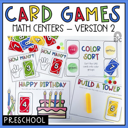 UNO Card Games - Preschool (Version 2)