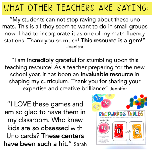 Card Game Math Centres for Grade 3 and 4  [Version 1]