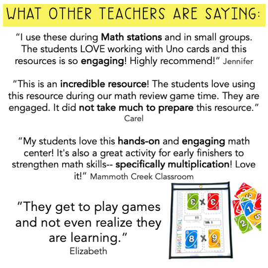 Card Game Math Centres for Grade 3 and 4  [Version 1]