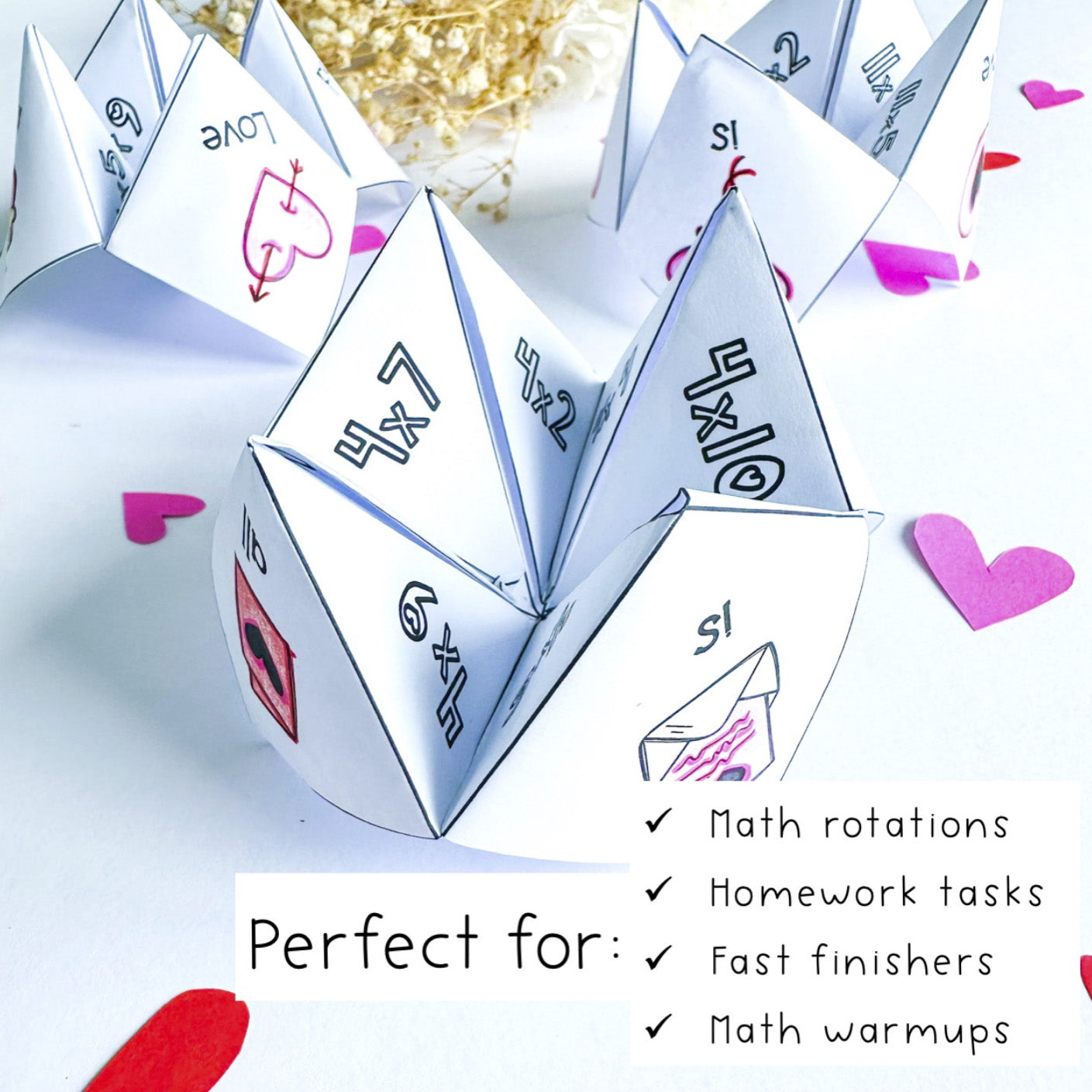 Valentine's Times Table Fluency | February Math 3rd Grade 4th Grade