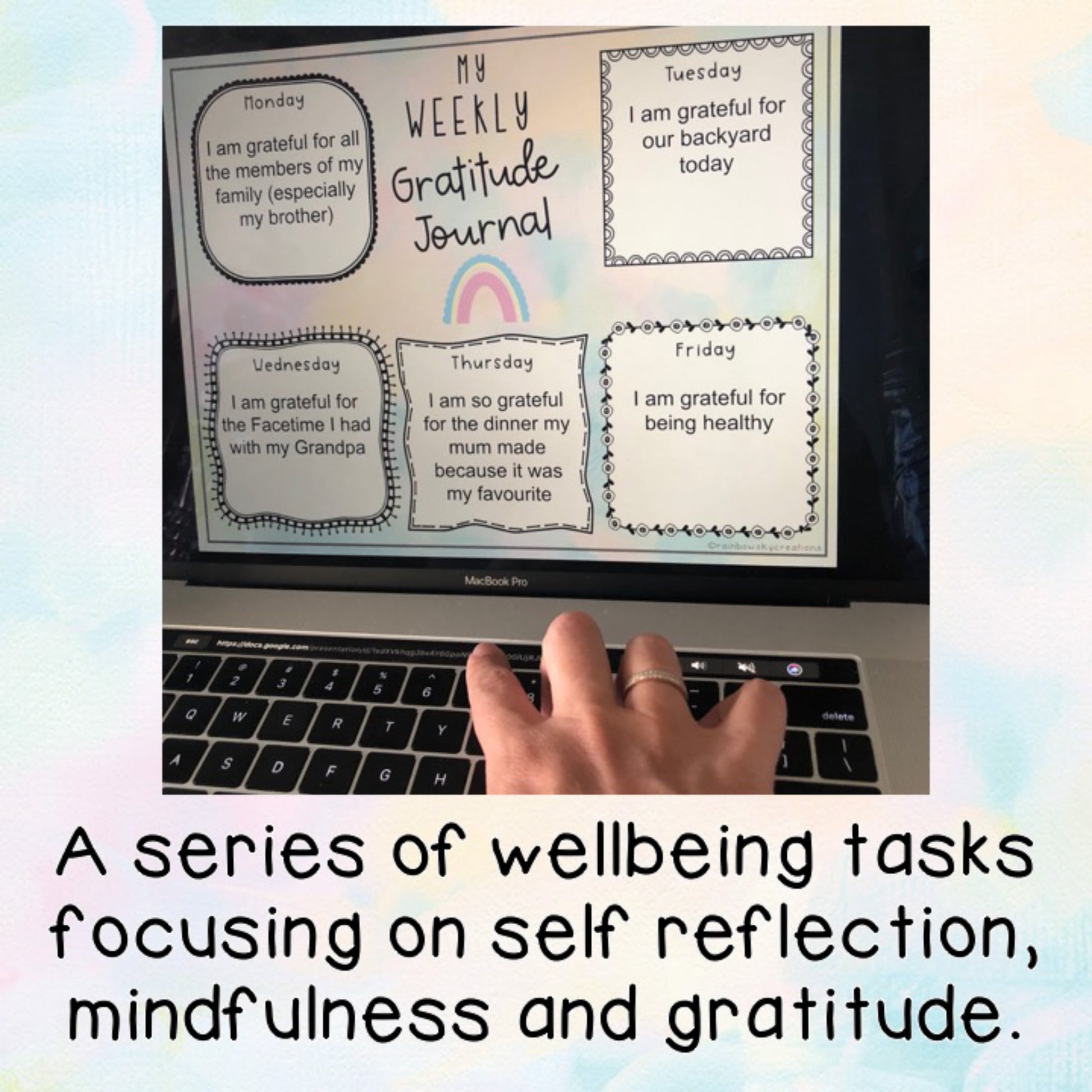 Wellbeing Journal | Distance Learning | Digital and Printable