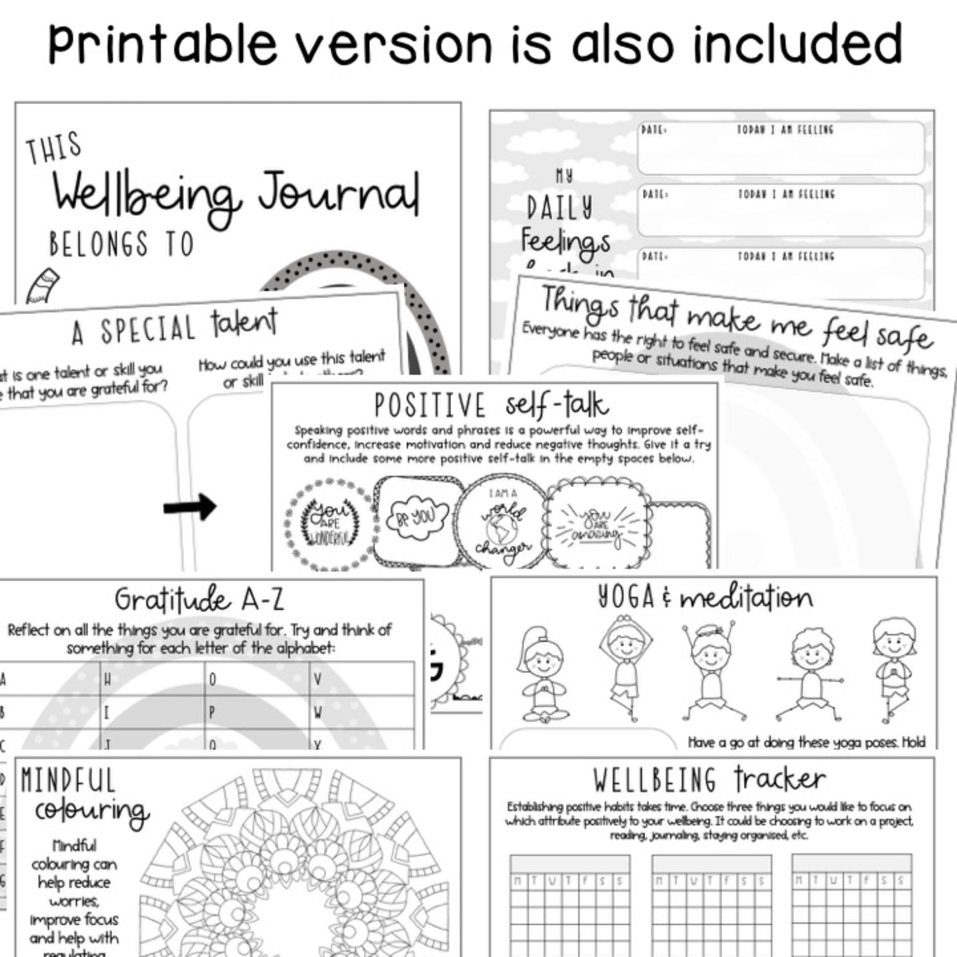 Wellbeing Journal | Distance Learning | Digital and Printable