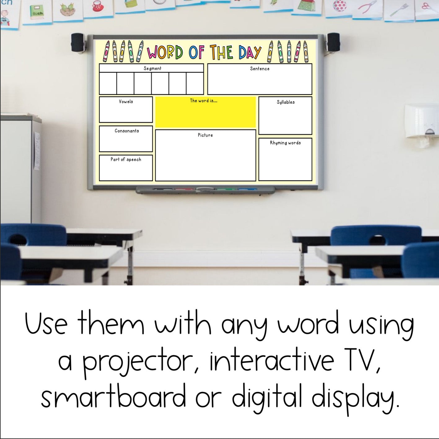 Word of the Day Warm-up Teaching Slides | Vocabulary & Spelling