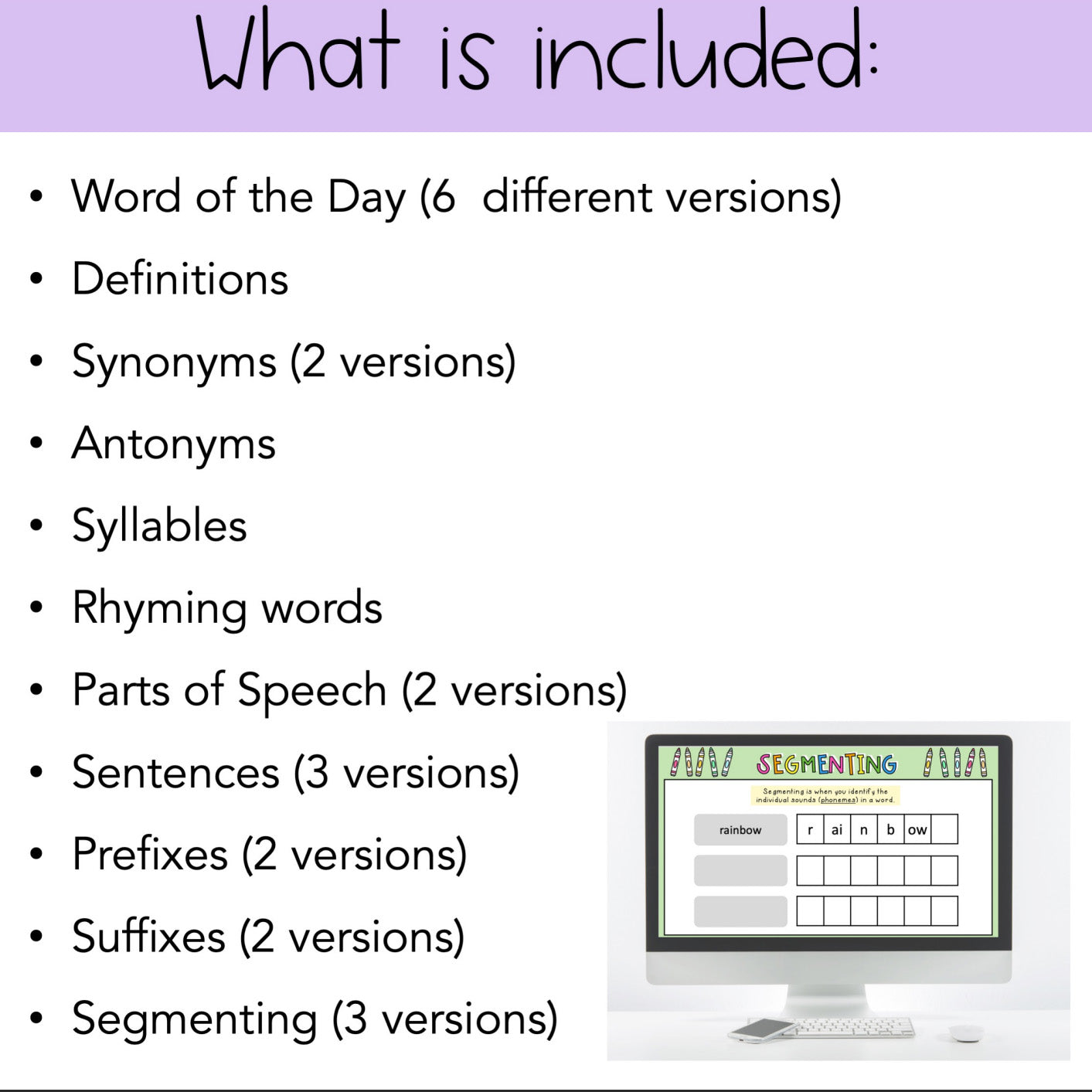 Word of the Day Warm-up Teaching Slides | Vocabulary & Spelling