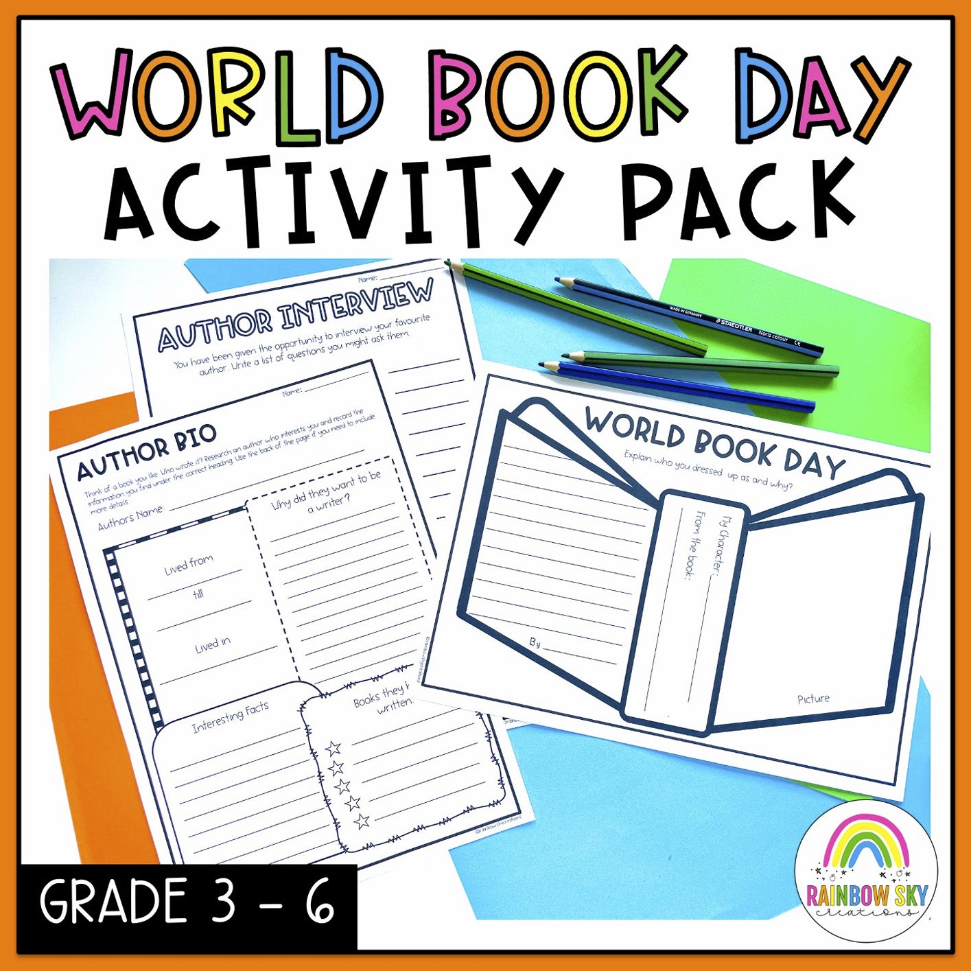 World Book Day - Reading Activities | 3rd-6th Grade