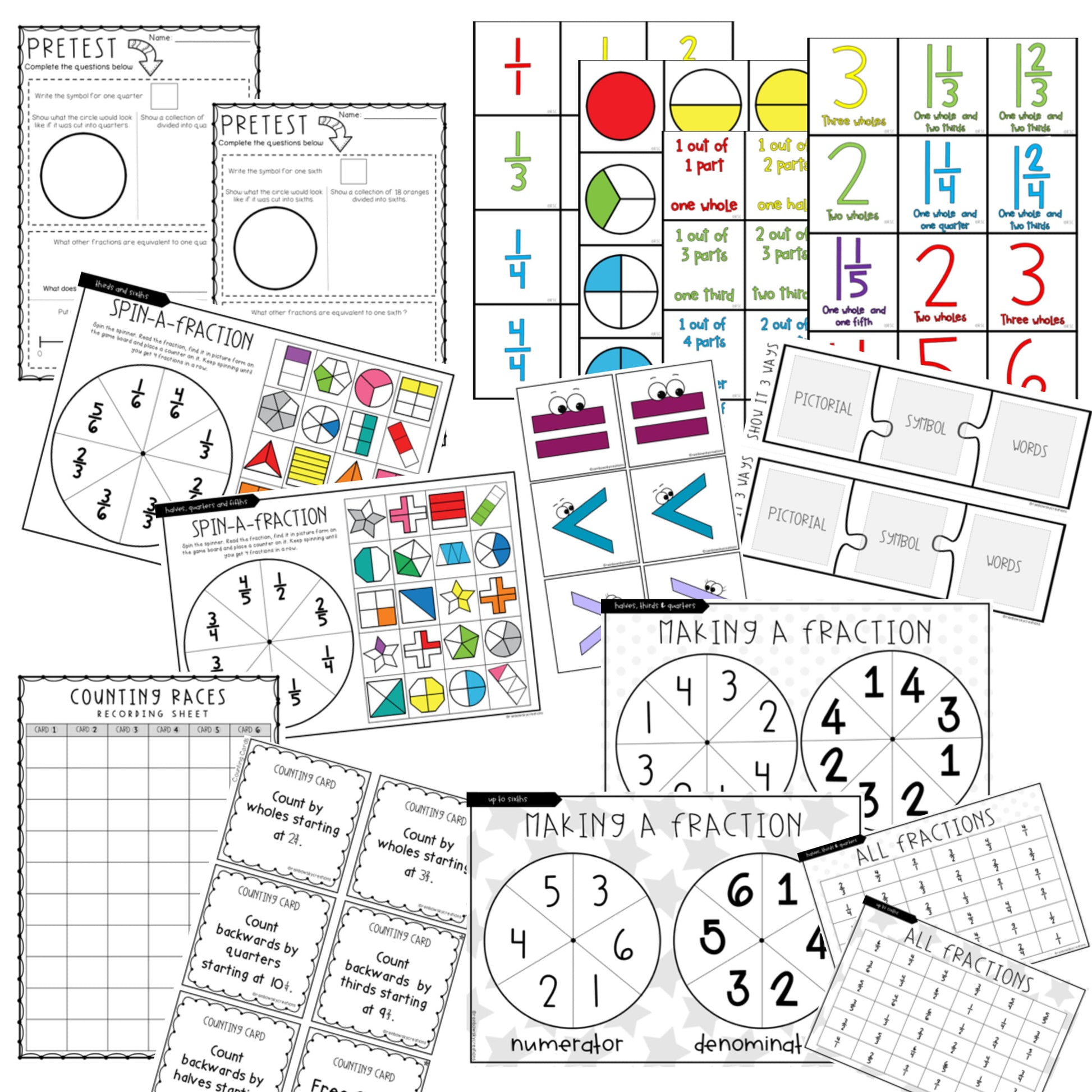 Equivalent Fractions | Fractions on a number line | Fractions Grade 3