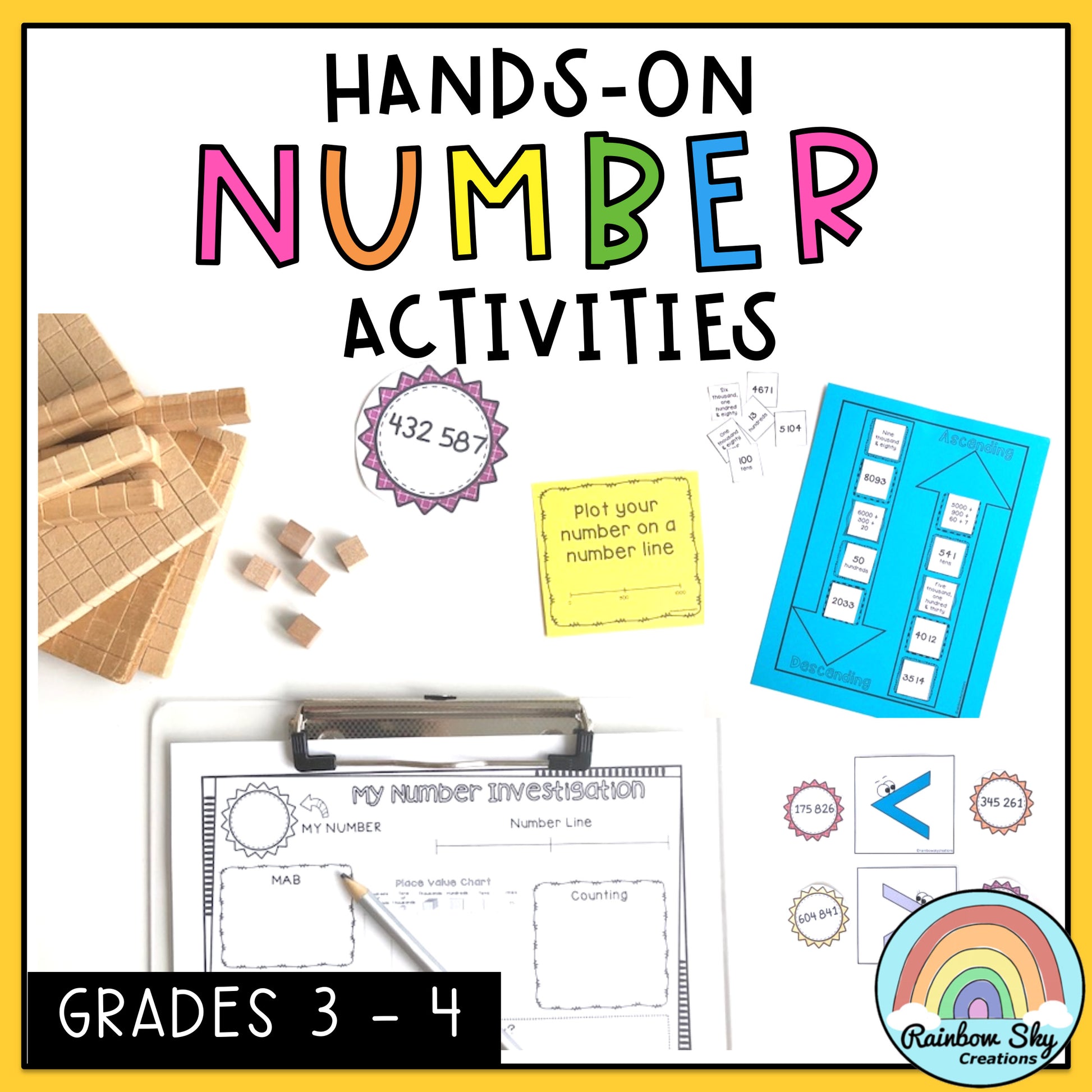 Hands-on Place Value Activities | Number Sense Grade 3 & Grade 4