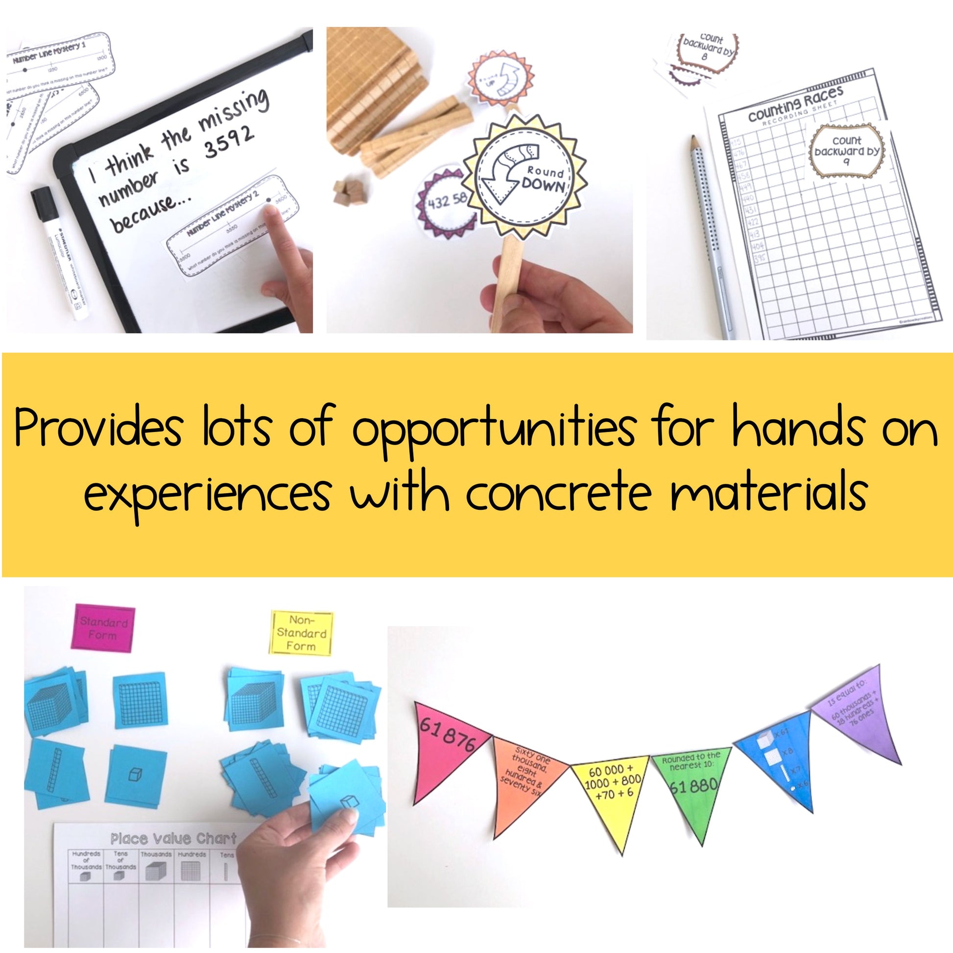 Hands-on Place Value Activities | Number Sense Grade 3 & Grade 4