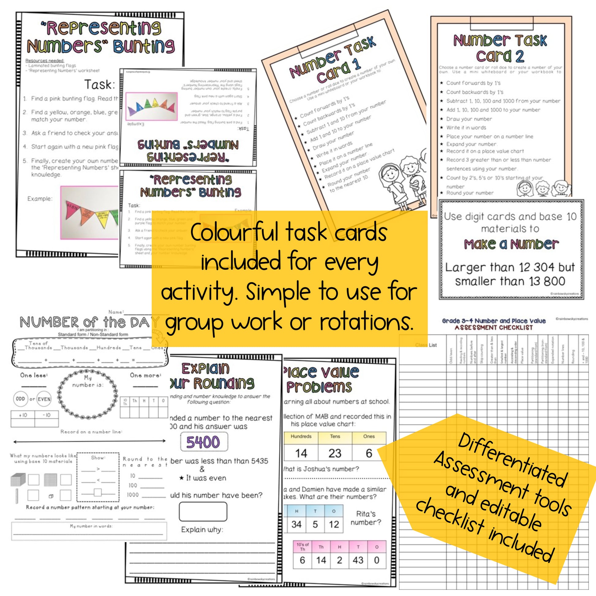 Hands-on Place Value Activities | Number Sense Grade 3 & Grade 4