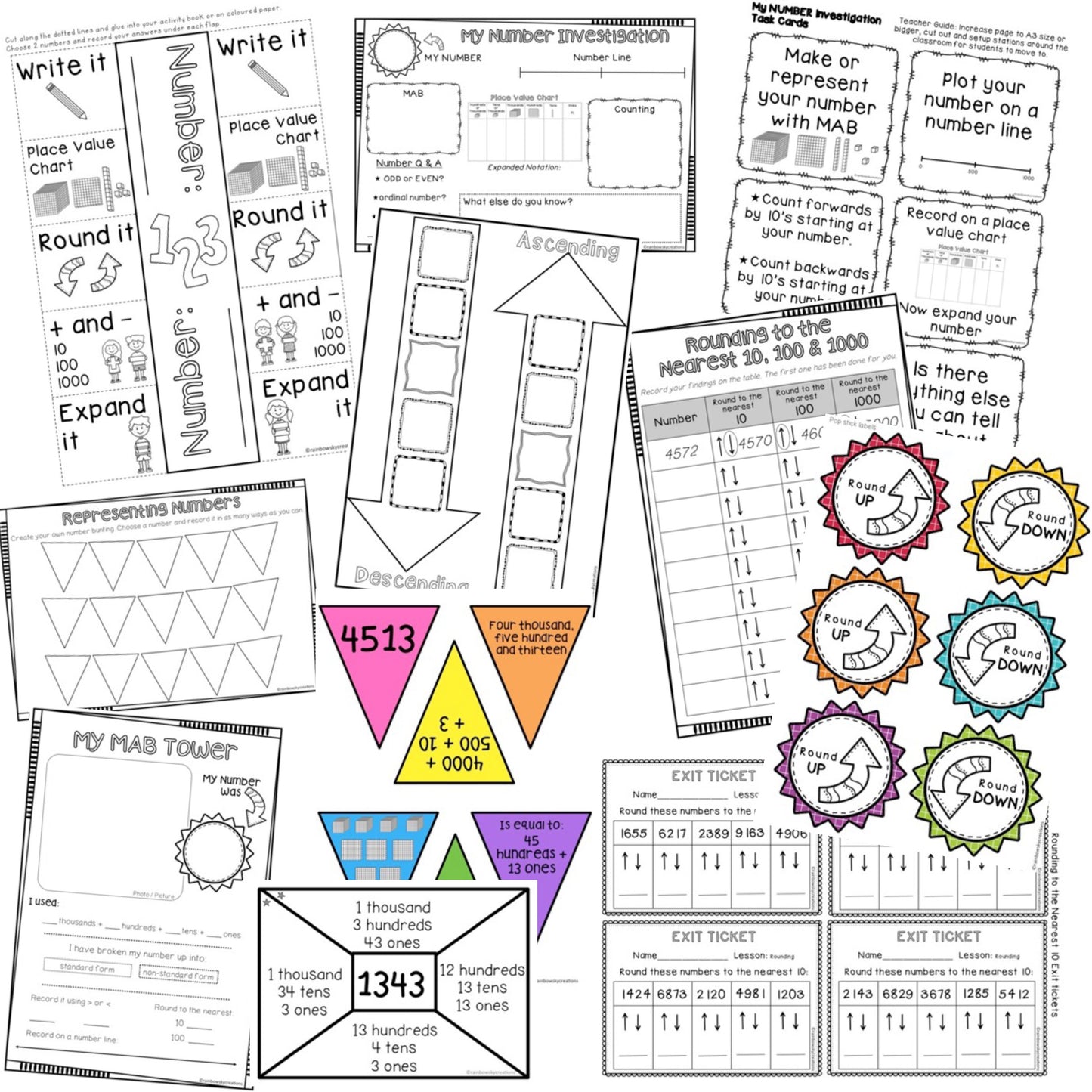 Hands-on Place Value Activities | Number Sense Grade 3 & Grade 4