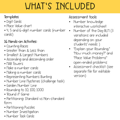 Hands-on Place Value Activities | Number Sense Grade 3 & Grade 4