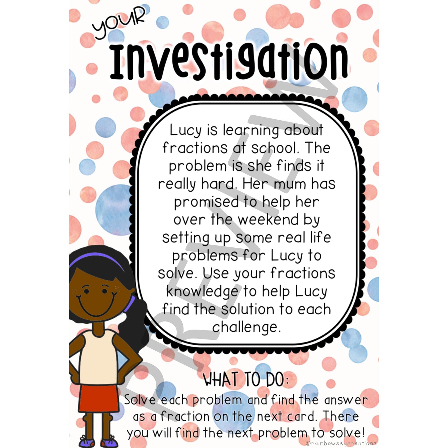 Fractions Problem Solving Investigation | Scavenger Hunt | Grade 2