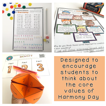 Year 3 - 4  Harmony Day Pack