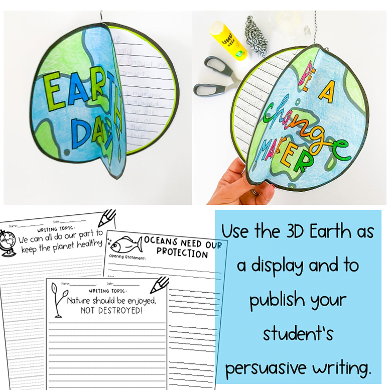 Earth Day Persuasive Writing and Craft | Year 3-5