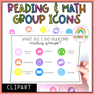 Reading Group & Maths Group Icons – Rainbow Sky Creations AU