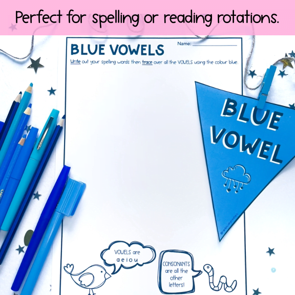 Spelling Pack | Bunting Flags & Worksheets | Years 1 - 2