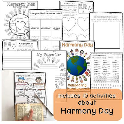 Year 3 - 4  Harmony Day Pack