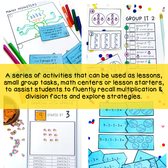 Year 2 Hands-On Multiplication & Division Activities