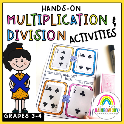 Year 3-4 Multiplication and Division Hands-on Math activities