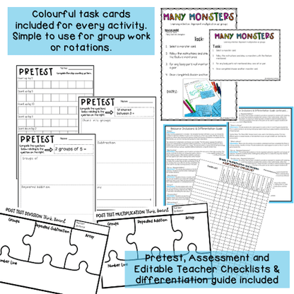 Year 2 Hands-On Multiplication & Division Activities